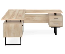 Natural Wood Look 3-Drawer L-Shaped Corner Comptuer Desk 12 Natural Wood Look 3-Drawer L-Shaped Corner Comptuer Desk -Northlight Outlet Home Store 810535780 5