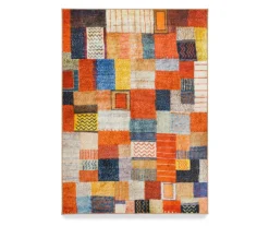 My Magic Carpet Patchwork Washable Area Rug, (5' X 7')