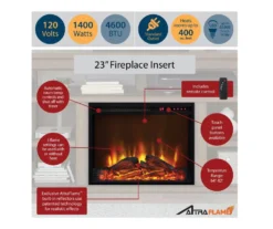 Flaxton Graphite Gray Electric Corner Fireplace Console -Northlight Outlet Home Store 810538183 4