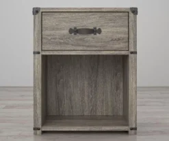 Nova Gray Oak Nightstand -Northlight Outlet Home Store 810538202 1