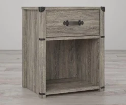 Nova Gray Oak Nightstand -Northlight Outlet Home Store 810538202 2