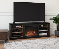 70" Fowler Black Electric Fireplace Console -Northlight Outlet Home Store 810538243 1