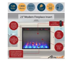 70" Intrepid Light Walnut Deluxe Electric Fireplace Console 8 70" Intrepid Light Walnut Deluxe Electric Fireplace Console -Northlight Outlet Home Store 810538245 4