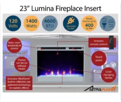 48" Intrepid White Electric Fireplace Console -Northlight Outlet Home Store 810538247 5