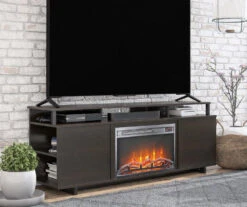 65" Himmel Espresso Electric Fireplace Console -Northlight Outlet Home Store 810538249 2