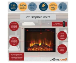 65" Himmel Espresso Electric Fireplace Console -Northlight Outlet Home Store 810538249 5