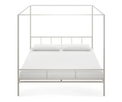 Marion White Metal King Canopy Bed -Northlight Outlet Home Store 810538376 4