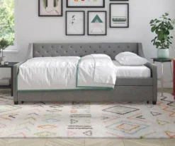 Her Majesty Gray Linen Daybed & Trundle -Northlight Outlet Home Store 810538419 3