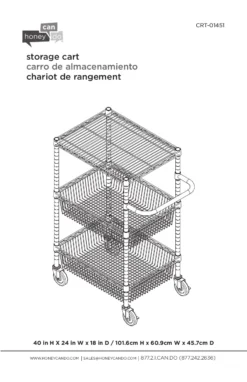 Chrome 3-Shelf Storage Cart -Northlight Outlet Home Store 810539919 6
