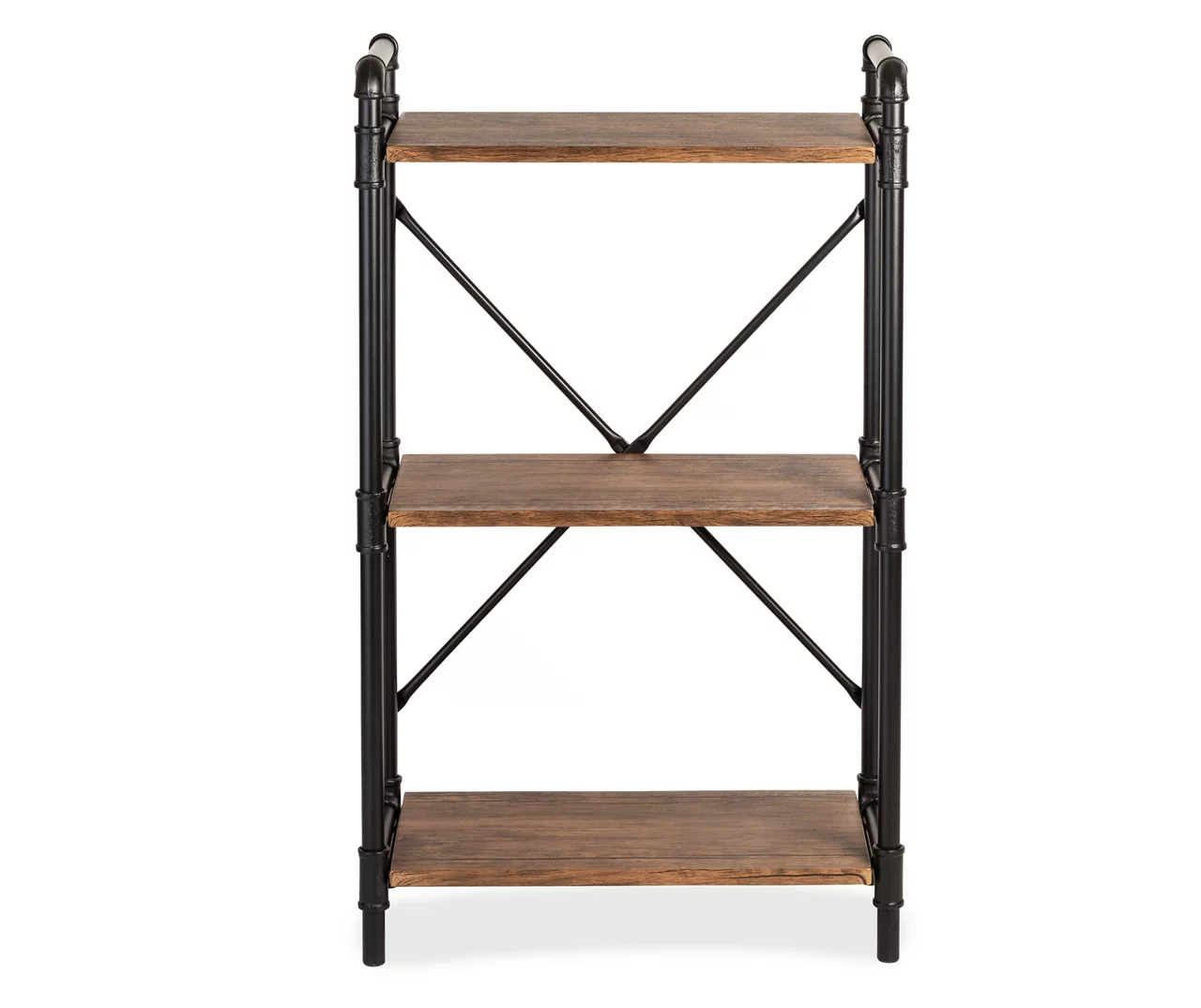 Black Industrial 3-Tier Bookshelf 4 Black Industrial 3-Tier Bookshelf - Image 4