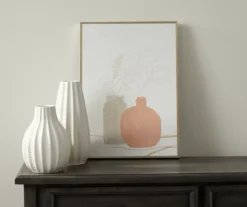 Pink & Gray Potted Plants Framed Canvas 6 Pink & Gray Potted Plants Framed Canvas -Northlight Outlet Home Store 810540305 2