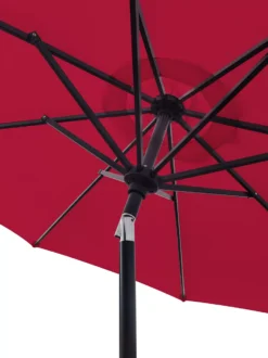 9' Hibiscus Red Tilt Market Patio Umbrella -Northlight Outlet Home Store 810540696 3