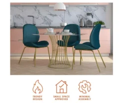 CosmoLiving Astor Velvet Dining Chair 35 CosmoLiving Astor Velvet Dining Chair -Northlight Outlet Home Store 810540999 5