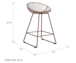 CosmoLiving Ellis Wire Counter Stool -Northlight Outlet Home Store 810541011 3