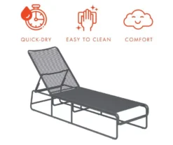 Nyla Charcoal Adjustable Wicker Chaise Patio Lounge -Northlight Outlet Home Store 810541218 4