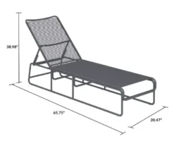 Nyla Charcoal Adjustable Wicker Chaise Patio Lounge -Northlight Outlet Home Store 810541218 6