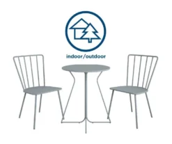 Heidi Light Gray 3-Piece Bistro Patio Furniture Set -Northlight Outlet Home Store 810541505 3