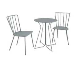 Heidi Light Gray 3-Piece Bistro Patio Furniture Set -Northlight Outlet Home Store 810541505 4