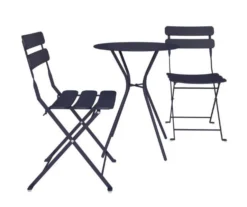 COSCO Outdoor Living Navy 3-Piece Folding Patio Seating Set 8 COSCO Outdoor Living Navy 3-Piece Folding Patio Seating Set -Northlight Outlet Home Store 810541509 3