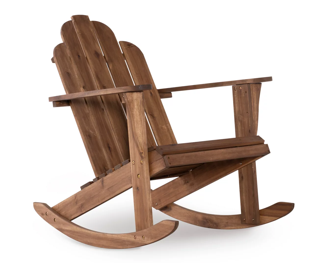 Flint Acorn Wood Patio Adirondack Rocking Chair 1 Flint Acorn Wood Patio Adirondack Rocking Chair
