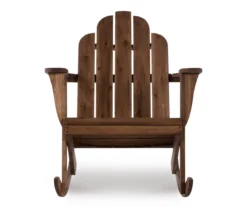 Flint Acorn Wood Patio Adirondack Rocking Chair 19 Flint Acorn Wood Patio Adirondack Rocking Chair -Northlight Outlet Home Store 810541698 A0 2