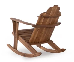 Flint Acorn Wood Patio Adirondack Rocking Chair 22 Flint Acorn Wood Patio Adirondack Rocking Chair -Northlight Outlet Home Store 810541698 A2 4