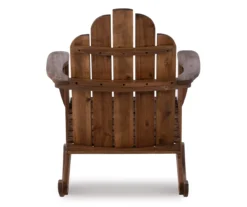 Flint Acorn Wood Patio Adirondack Rocking Chair 21 Flint Acorn Wood Patio Adirondack Rocking Chair -Northlight Outlet Home Store 810541698 A2 5
