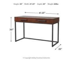 Horatio Brown & Gunmetal Wood Desk -Northlight Outlet Home Store 810542288 3