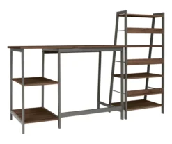 Soho 2-Piece Wooden Desk & Bookcase Set 9 Soho 2-Piece Wooden Desk & Bookcase Set -Northlight Outlet Home Store 810542289 2