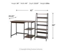 Soho 2-Piece Wooden Desk & Bookcase Set 10 Soho 2-Piece Wooden Desk & Bookcase Set -Northlight Outlet Home Store 810542289 3