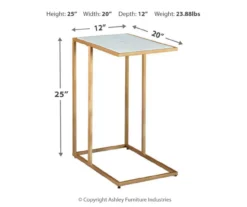 Lanport White Marble C Side Table 12 Lanport White Marble C Side Table -Northlight Outlet Home Store 810542314 3