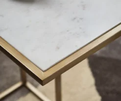 Lanport White Marble C Side Table 16 Lanport White Marble C Side Table -Northlight Outlet Home Store 810542314 7