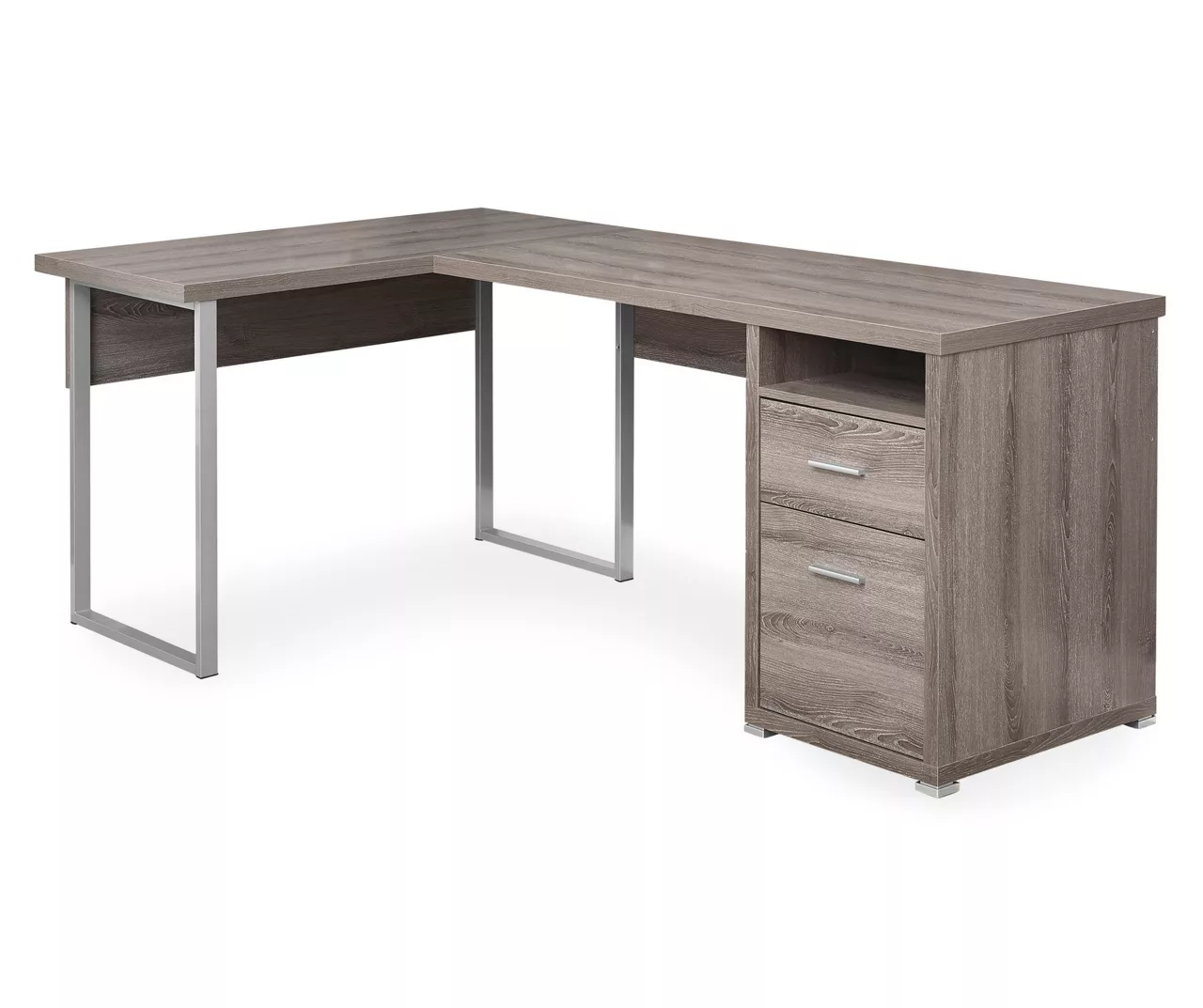 Monarch Metal 2-Drawer L-Shaped Computer Desk 5 Monarch Metal 2-Drawer L-Shaped Computer Desk - Image 5