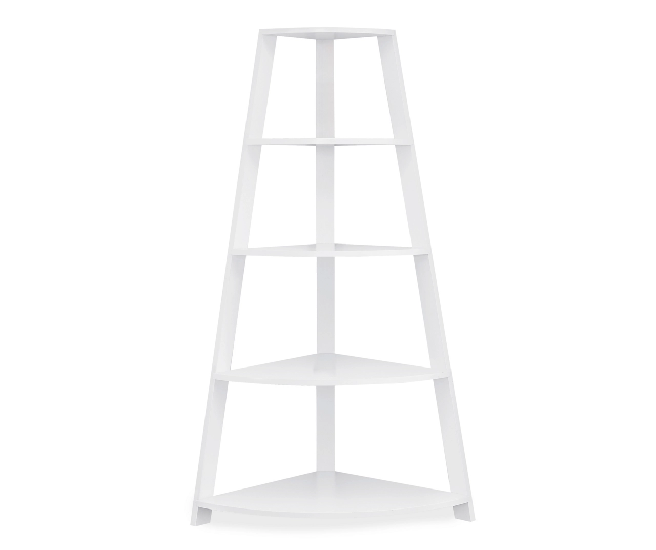 Monarch 4-Shelf Etagere Corner Bookcase 2 Monarch 4-Shelf Etagere Corner Bookcase - Image 2