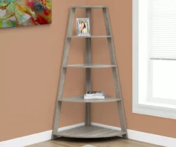 Monarch 4-Shelf Etagere Corner Bookcase 21 Monarch 4-Shelf Etagere Corner Bookcase -Northlight Outlet Home Store 810542452 1