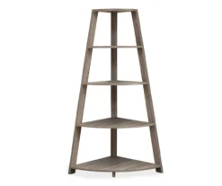 Monarch 4-Shelf Etagere Corner Bookcase 14 Monarch 4-Shelf Etagere Corner Bookcase -Northlight Outlet Home Store 810542452 2