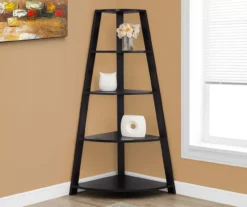 Monarch 4-Shelf Etagere Corner Bookcase 15 Monarch 4-Shelf Etagere Corner Bookcase -Northlight Outlet Home Store 810542456 1