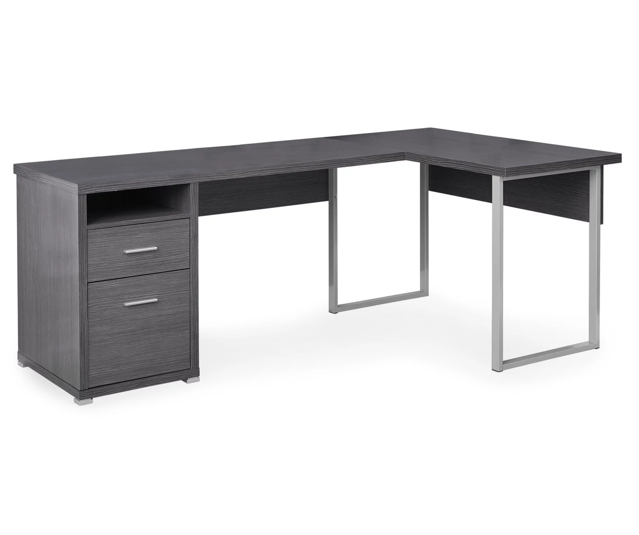 Monarch Metal 2-Drawer L-Shaped Computer Desk 1 Monarch Metal 2-Drawer L-Shaped Computer Desk
