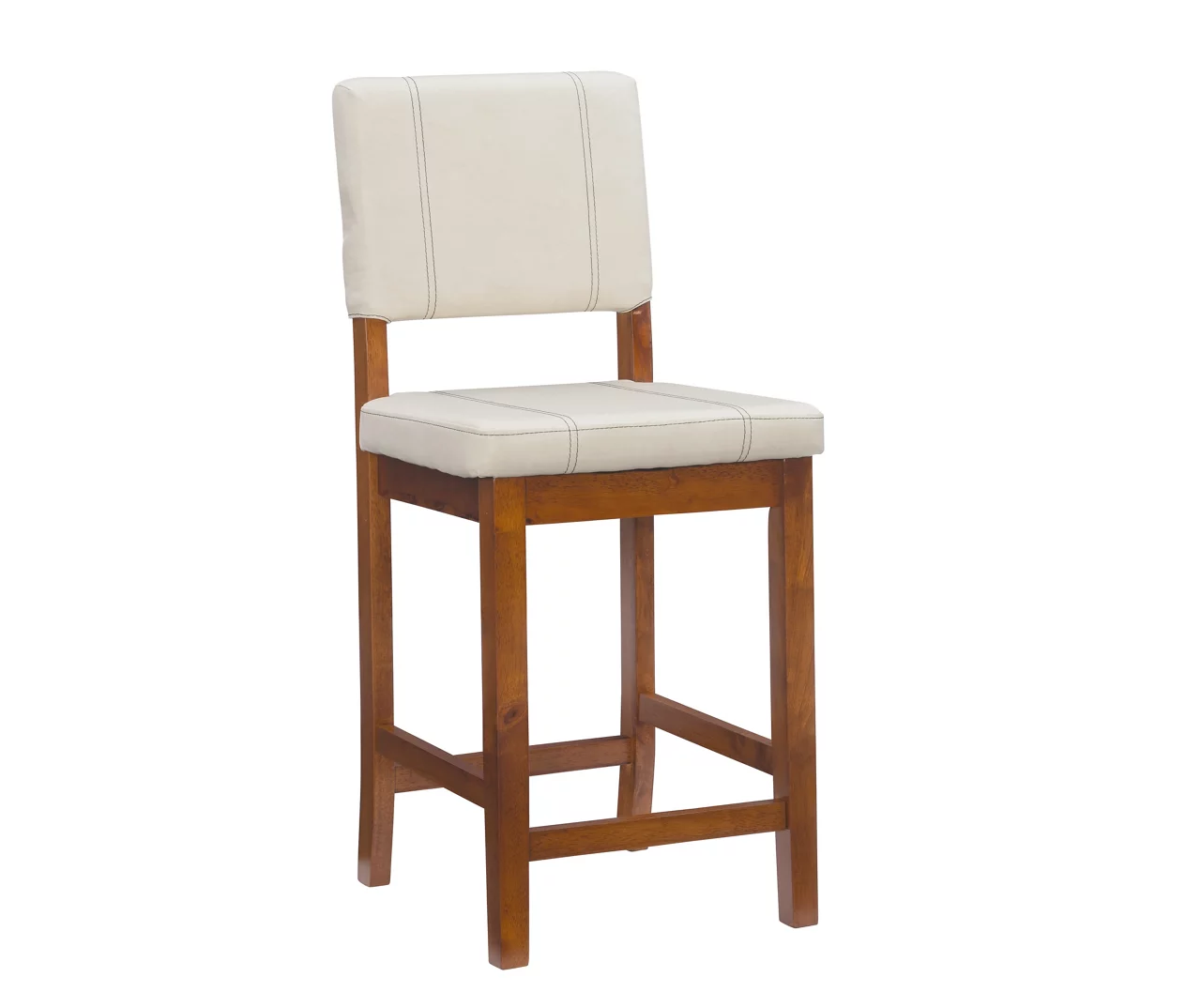 Jackson Cream Upholstered Wood Counter Stool 1 Jackson Cream Upholstered Wood Counter Stool