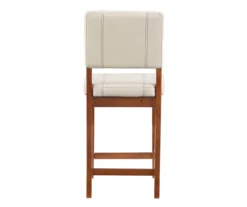 Jackson Cream Upholstered Wood Counter Stool 19 Jackson Cream Upholstered Wood Counter Stool -Northlight Outlet Home Store 810543082 A4 5