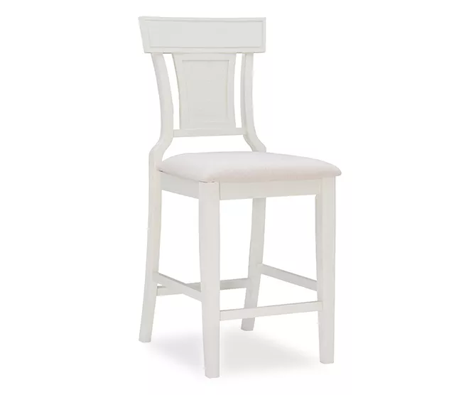 Rider Whitewash Upholstered Wood Counter Stool 1 Rider Whitewash Upholstered Wood Counter Stool