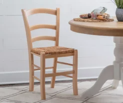 Bordeaux Natural Handwoven Ladder Back Side Chairs, 2-Pack -Northlight Outlet Home Store 810543191 A0 7