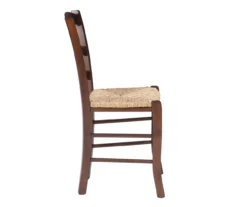 Bordeaux Walnut Handwoven Ladder Back Side Chairs, 2-Pack -Northlight Outlet Home Store 810543200 A1