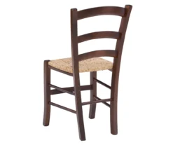 Bordeaux Walnut Handwoven Ladder Back Side Chairs, 2-Pack -Northlight Outlet Home Store 810543200 A2