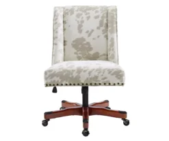 Austin Brown Linen Cow Print Office Chair -Northlight Outlet Home Store 810543224 A0 2