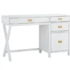 Kari White 4-Drawer Office Desk