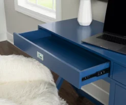 Kari Royal Blue 4-Drawer Office Desk 14 Kari Royal Blue 4-Drawer Office Desk -Northlight Outlet Home Store 810543245 A0 8