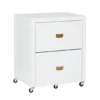 Kari White 2-Drawer Rolling Filing Cabinet