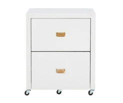 Kari White 2-Drawer Rolling Filing Cabinet -Northlight Outlet Home Store 810543247 3