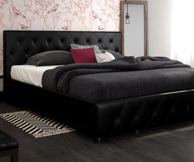 DHP Dana Faux Leather Upholstered Bed With Storage 11 DHP Dana Faux Leather Upholstered Bed With Storage - Image 11